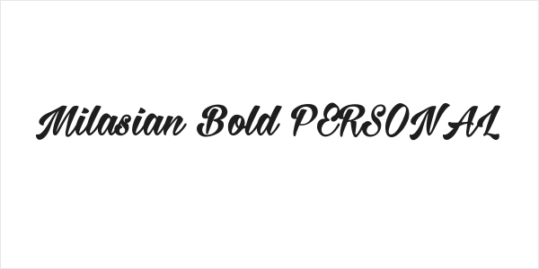 Milasian Bold PERSONAL Logo