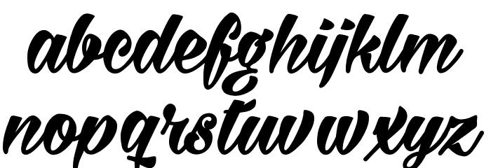 Milasian Bold PERSONAL Font LOWERCASE
