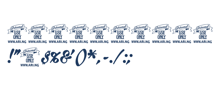 Milasian Circa Bold PERSONAL Other Characters