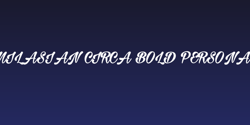 Milasian Circa Bold PERSONAL Social Header