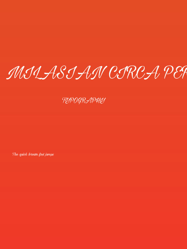 Milasian Circa PERSONAL Poster