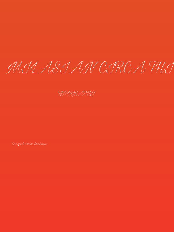 Milasian Circa Thin PERSONAL Poster