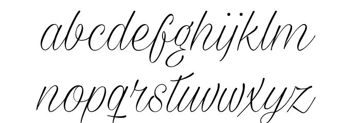 Milasian Circa Thin PERSONAL Font LOWERCASE