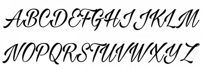 Milasian PERSONAL Schriftart Groß