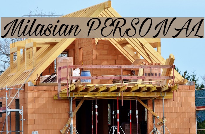Milasian PERSONAL Font examples
