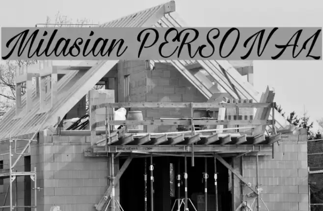 Milasian PERSONAL Font examples