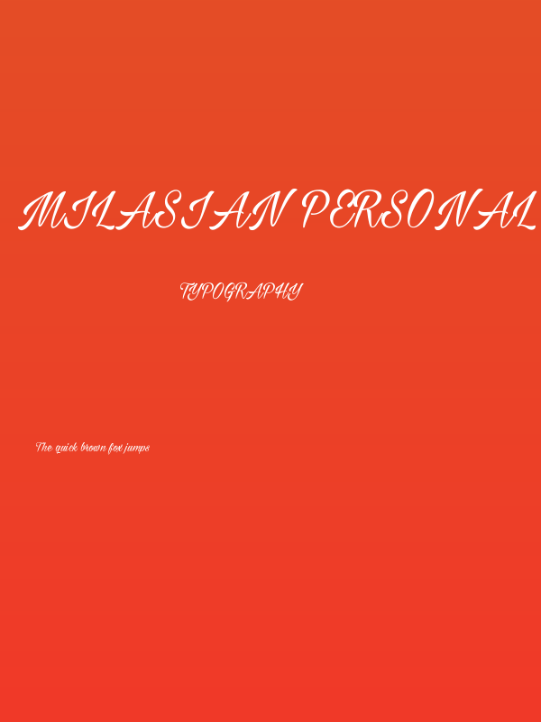 Milasian PERSONAL Poster