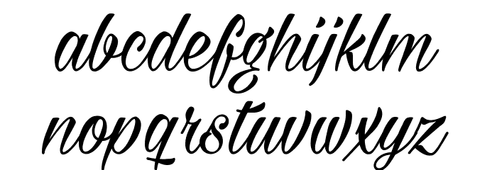 Milasian PERSONAL Font LOWERCASE