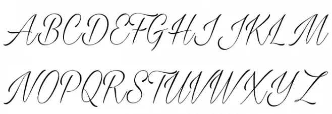 Milasian Thin PERSONAL Font UPPERCASE