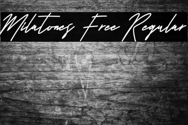 Milatones Free Regular Font examples