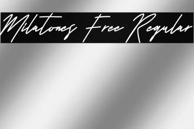 Milatones Free Regular Font examples