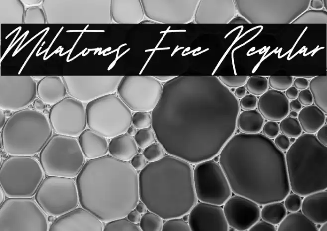 Milatones Free Regular Font examples