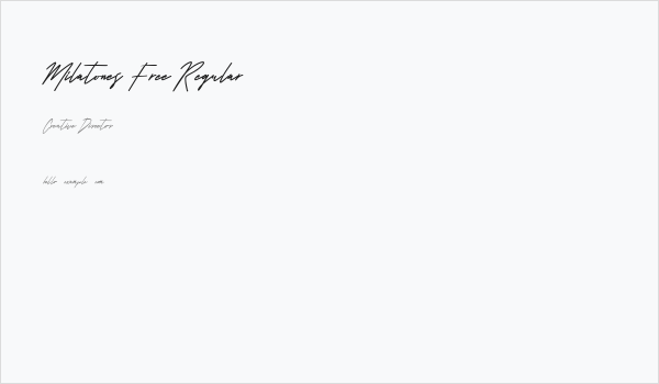 Milatones Free Regular Business Card