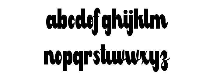 Milbong Font LOWERCASE