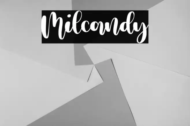 Milcandy Font examples