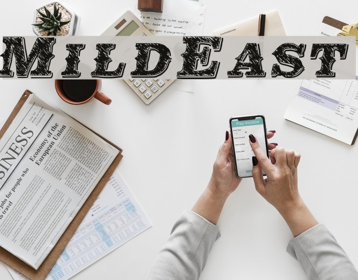 MildEast Font examples