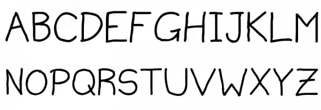 MildHandJive Schriftart Groß