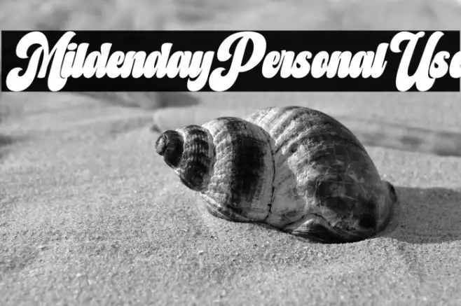 Mildenday Personal Use Example 1