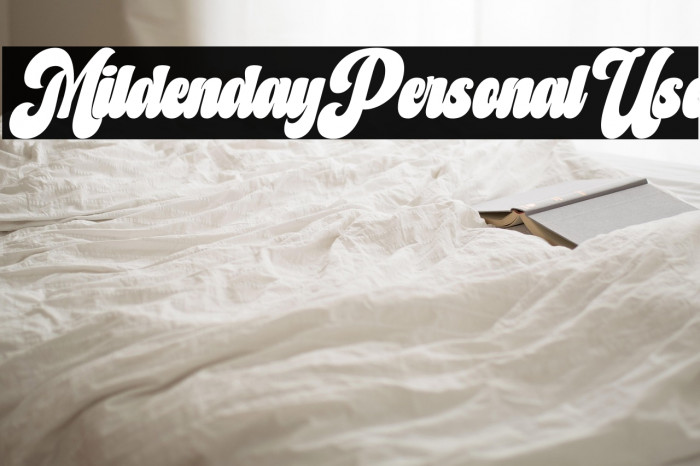 Mildenday Personal Use Example 3