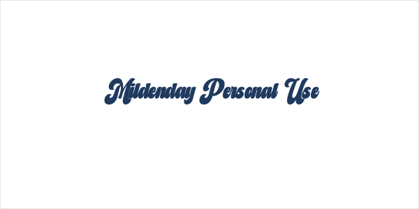 Mildenday Personal Use Logo