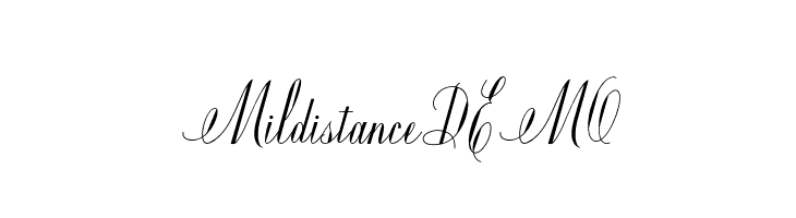MildistanceDEMO  免费字体下载