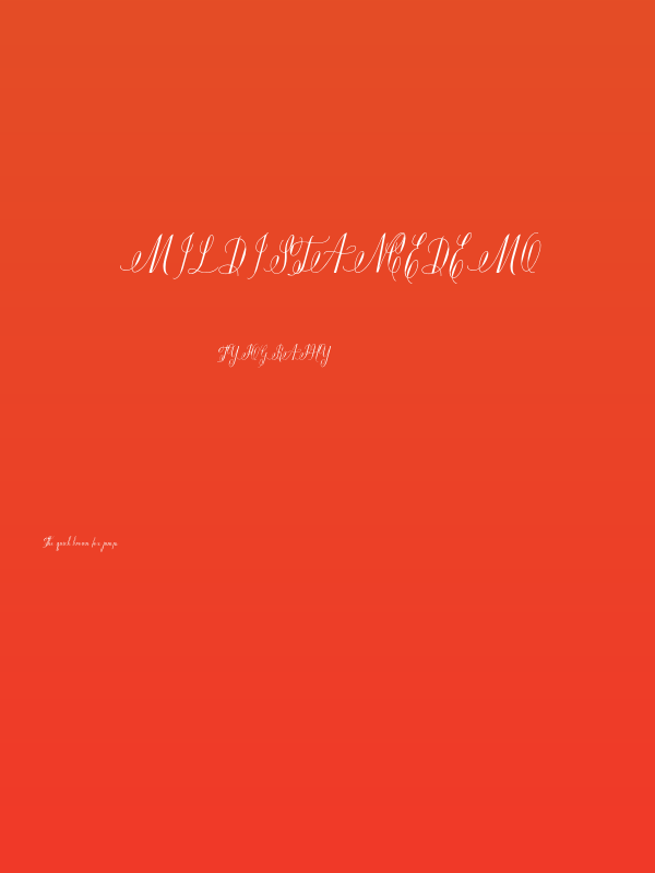 MildistanceDEMO Poster