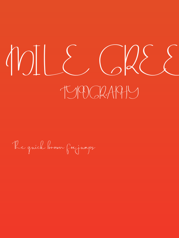 Mile Green Demo Poster