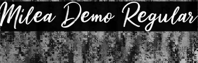 Milea Demo Regular Font examples