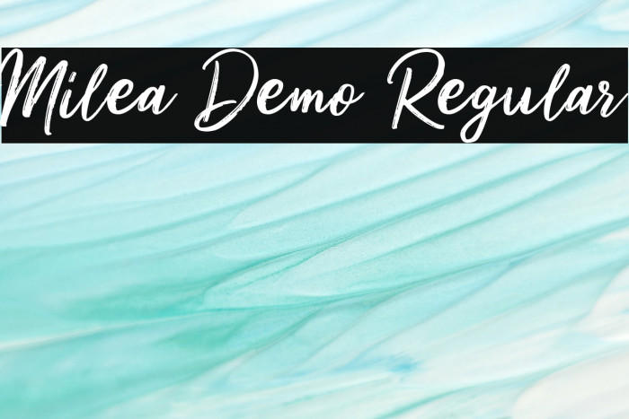 Milea Demo Regular Font examples
