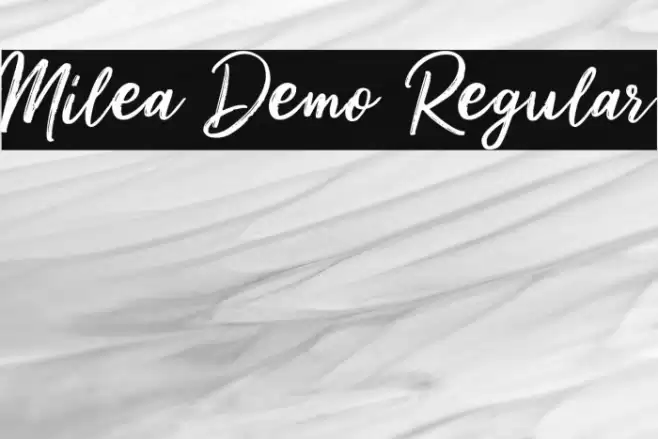 Milea Demo Regular Font examples