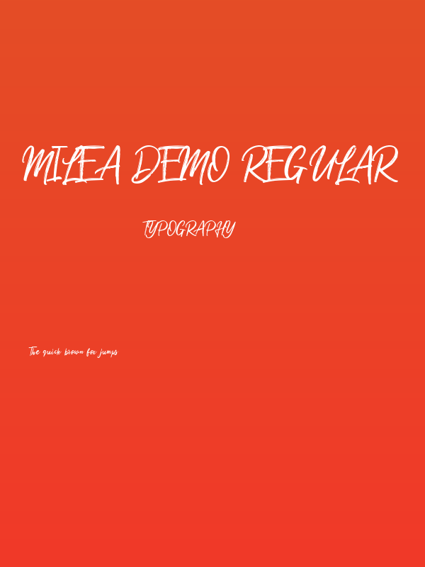 Milea Demo Regular Poster