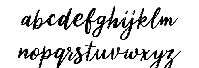 Milea Demo Regular Font LOWERCASE