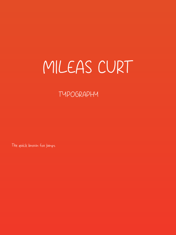 Mileas Curt Poster