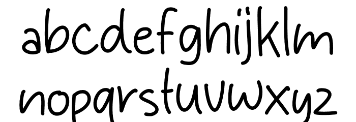 Mileas Curt Font LOWERCASE