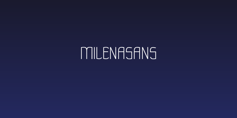 MilenaSans Social Header