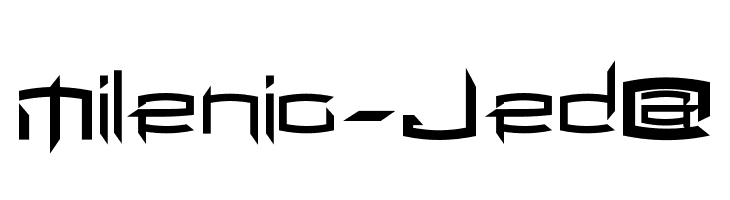 Milenio-Jed@  Free Fonts Download