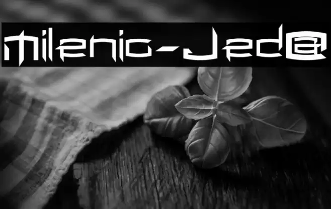 Milenio-Jed@ Font examples