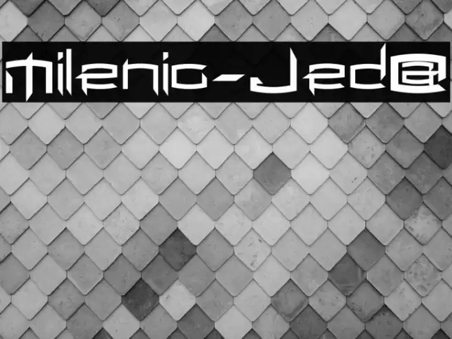 Milenio-Jed@ Font examples