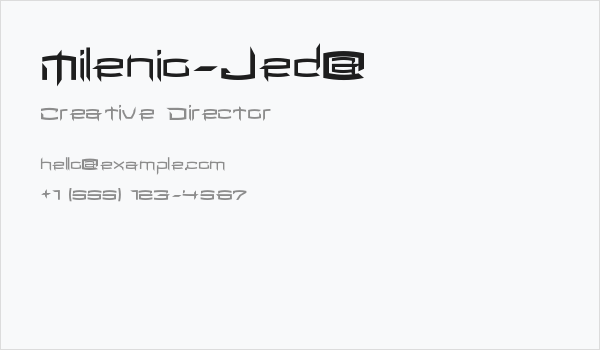 Milenio-Jed@ Business Card