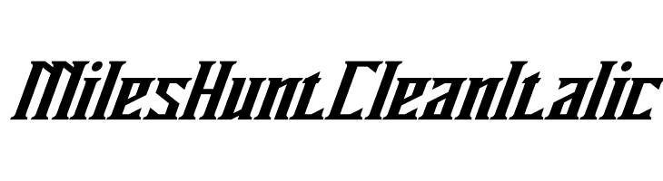 Miles Hunt Clean Italic  baixar fontes gratis