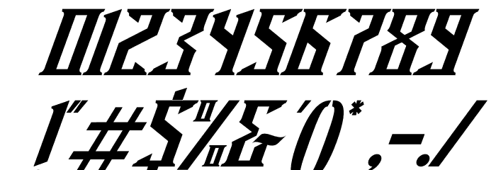 Miles Hunt Clean Italic Font OTHER CHARS
