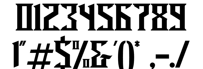 Miles Hunt Clean Font OTHER CHARS