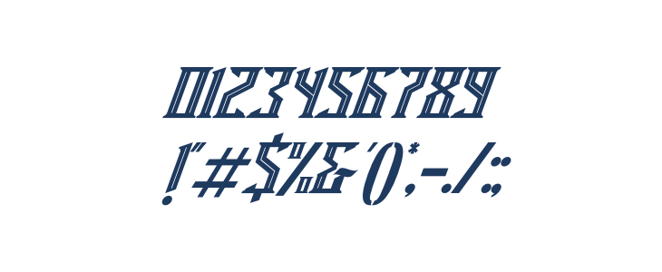 Miles Hunt Italic Other Characters