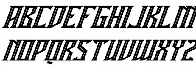 Miles Hunt Italic Polices MAJUSCULES