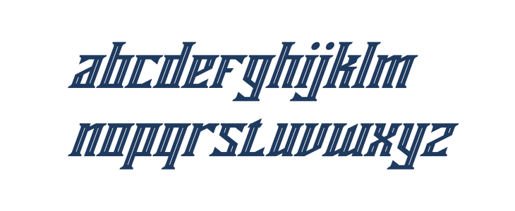 Miles Hunt Italic Lowercase