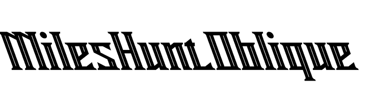 Miles Hunt Oblique  font caratteri gratis