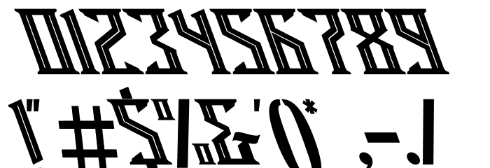 Miles Hunt Oblique Font OTHER CHARS