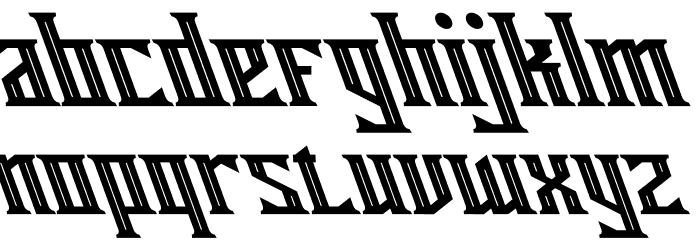 Miles Hunt Oblique Font LOWERCASE