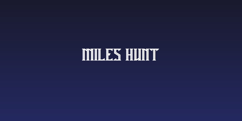 Miles Hunt Social Header