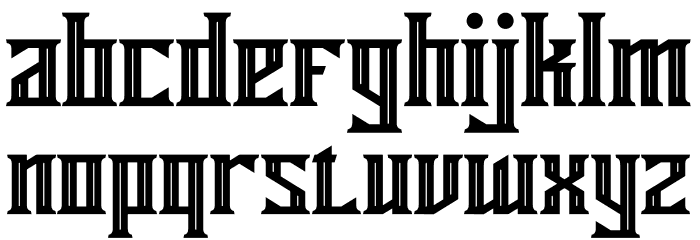 Miles Hunt Font LOWERCASE